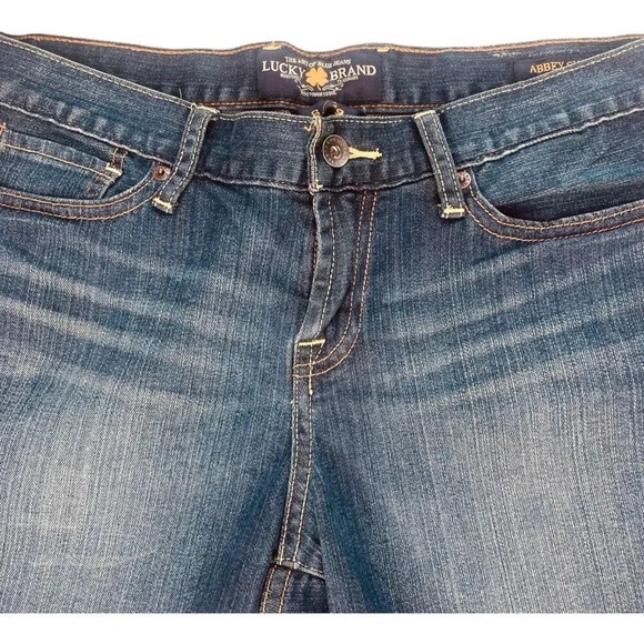 Lucky Brand Women's Medium Wash Abbey Short Denim Jean Shorts - Picture 2 of 12